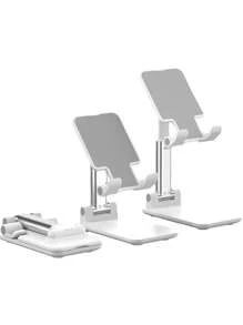 1pc Foldable Retractable Desktop Phone And Tablet Stand Portable Stand Rotatable Phone Holder Compatible With Iphone Ipad Adjustable Desktop Tablet Stand