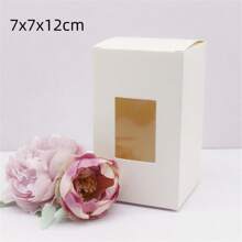10 pezzi di scatole di carta bianca/kraft/regalo di varie misure da 5/6/7/8/9 cm, scatole per caramelle da matrimonio