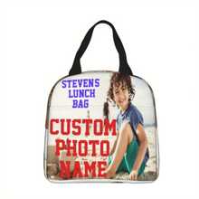 [Customizable] Personalized Insulated Lunch Bag - Made Of Oxford Cloth And Thick Aluminum Foil, Square Hand Wash Lunch Bag, Suitable For School And Work
