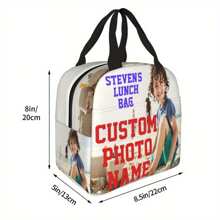 [Customizable] Personalized Insulated Lunch Bag - Made Of Oxford Cloth And Thick Aluminum Foil, Square Hand Wash Lunch Bag, Suitable For School And Work