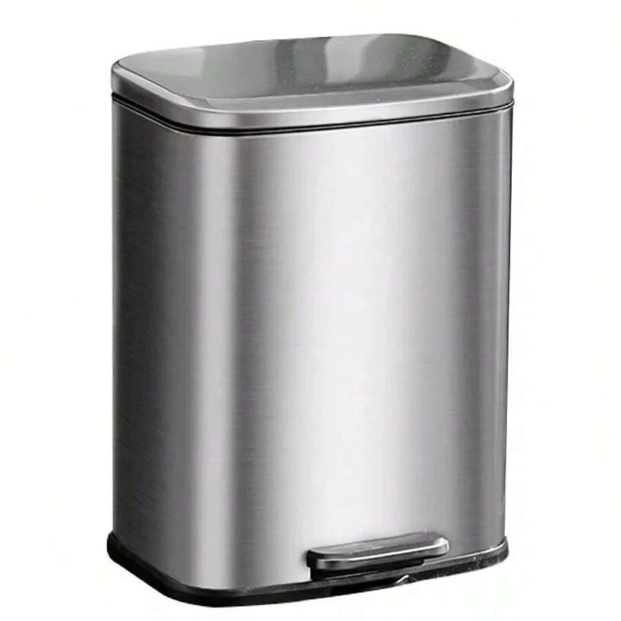 13L Stainless Steel Trash Can With Lid