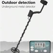 Draagbare draagbare opvouwbare metaaldetector voor buiten, zeer nauwkeurige ondergrondse metaaldetector voor het detecteren van goud, zilver, koper en ijzer op stranden