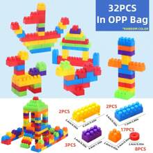 66pcs Changeable Big Particle Building Blocks, Children Educational Toy, PP Plastic Puzzle Toy For Boys & Girls, Creative Early Learning DIY Toy Set 118pcs Large Particle Building Blocks, Infant/Toddler Creative Stacking Toy, Educational Early Learning Cubes, With Storage Bag 138pcs Large Particle Building Blocks, Preschool Educational Toy, Creative Interlocking Cubes, With Storage Bag, Christmas & New Year Gift