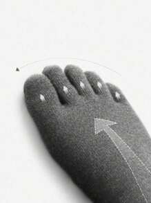 5pcs/3pcs Upgraded Toe Socks Series For Men, Anti-Bacterial & Odor-Resistant Business Socks, Suitable For Sports, Men And Women, Warm, Comfortable, Casual, Extra Stretch, Soft Sole, Thick, Breathable, Odor Control, Mid-Calf, Suitable For Daily Life And Glacier Sports