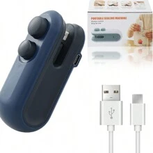 هدايا عيد الميلاد، ختامة أكياس صغيرة، جديد 2024 شاحن USB قابل لإعادة الشحن 2 في 1، شاحن كيس 2 في 1 للحرارة والأختام، آلة إعادة ختم الأكياس الصغيرة لتخزين البقالة والخضر الطازجة، آلة ختم أكياس البلاستيك لتخزين الوجبات الخفيفة والحفاظ على طازجة، نوع 1