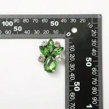 قطعة واحدة/مجموعة قطرات المياه متعددة الألوان من الزجاج المصنوعة يدويًا لديكور الملابس والقبعات والحقائب والحقائب والملصقات الزخرفية التي تُلصق على الملابس القماشية، ملحقات الشعر مصنوعة من القماش غير المنسوج مزينة بقطع الماس على شكل قطرات ماء