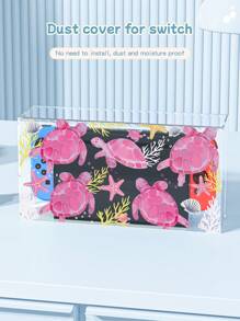 1pc Ocean, Turtle Pattern Switch Game Accessories Protective Case, Compatible With Nintendo Switch NS/Switch OLED, Compatible With Switch Console Accessories, Full Set Including Storage Bag, Card Slot Base, Game Card Case, Dust Cover, Best Gift Compatible With Switch Players