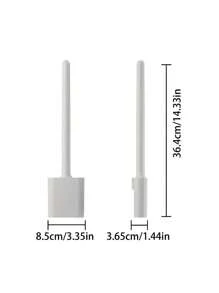 1 件黑色硅胶马桶刷，长柄柔性清洁器，迷你浴室刷，速干支架，浴室配件，浴室装饰，秋季装饰 - 彩色 - 查看 6