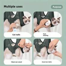 Pet Grooming Hammock For Dog & Cat, Cat Hammock Restraint Bag For Bathing Trimming Nail Clipping