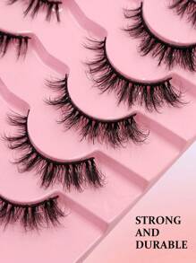 Asiteo 7 Pairs Luxury Cat Eye False Eyelashes - Soft, Fluffy, Lightweight, Comfortable To Wear - Reusable, Perfect For Daily, Party Or Special Occasions - Lông mi Criss Cross - Xem 3