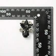 قطعة واحدة/مجموعة قطرات المياه متعددة الألوان من الزجاج المصنوعة يدويًا لديكور الملابس والقبعات والحقائب والحقائب والملصقات الزخرفية التي تُلصق على الملابس القماشية، ملحقات الشعر مصنوعة من القماش غير المنسوج مزينة بقطع الماس على شكل قطرات ماء