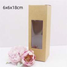 10 pezzi di scatole di carta bianca/kraft/regalo di varie misure da 5/6/7/8/9 cm, scatole per caramelle da matrimonio