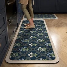 Thảm silicon họa tiết cổ điển, thảm chùi chân chống trượt thấm nước cho phòng tắm, thảm chống bụi cho phòng để đồ, độ dày 2,5mm - Nhiều màu - Xem 31