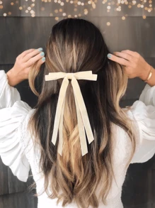 1/6 Packs Velvet Bow Hair Clip Ribbon Accessories Ponytail Stand Hair Knot Ladies Autumn And Winter Warm Suede Material Suitable For Daily Party And Travel Wear, Valentine's Day Fashion Colors Cute Claw Clips Hair Slide Hair Barrettes