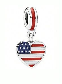 1pc Fashion Blue & White Greece Flag Heart Beaded Pendant, "Sun Of May" Blue & White Argentina Flag Pendant, Green Heart Yellow Rhombus Blue Armillary Sphere Brazil Flag Charm, Red White Blue USA Flag Pendant, Yellow Blue Red Colombia Pendant, Yellow Blue Red 5-Pointed Star Flag Charm, Red Blue White USA Flag & Map Pendant Gift, USA Flag & Eagle Pendant Gift