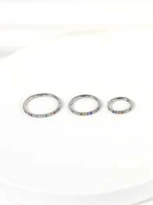 1 Stück Chirurgenstahl vergoldeter Nasenring, minimalistischer bunter kubischer Zirkonia Nasenring, 0,6 cm/0,8 cm/1 cm Scharnier Lippen Ring Knorpel Ohrringe Nasen Septum Ring, geeignet für Frauen Party, Urlaubskleidung, Piercing Schmuck, ideal als Valentinstag, Muttertag, Thanksgiving, Geburtstag Geschenk, Bar, Reise, Arbeit, Date, Alltag Tragen, Nasenring, Ohrringe, Lippenring, Knorpel Ohrringe