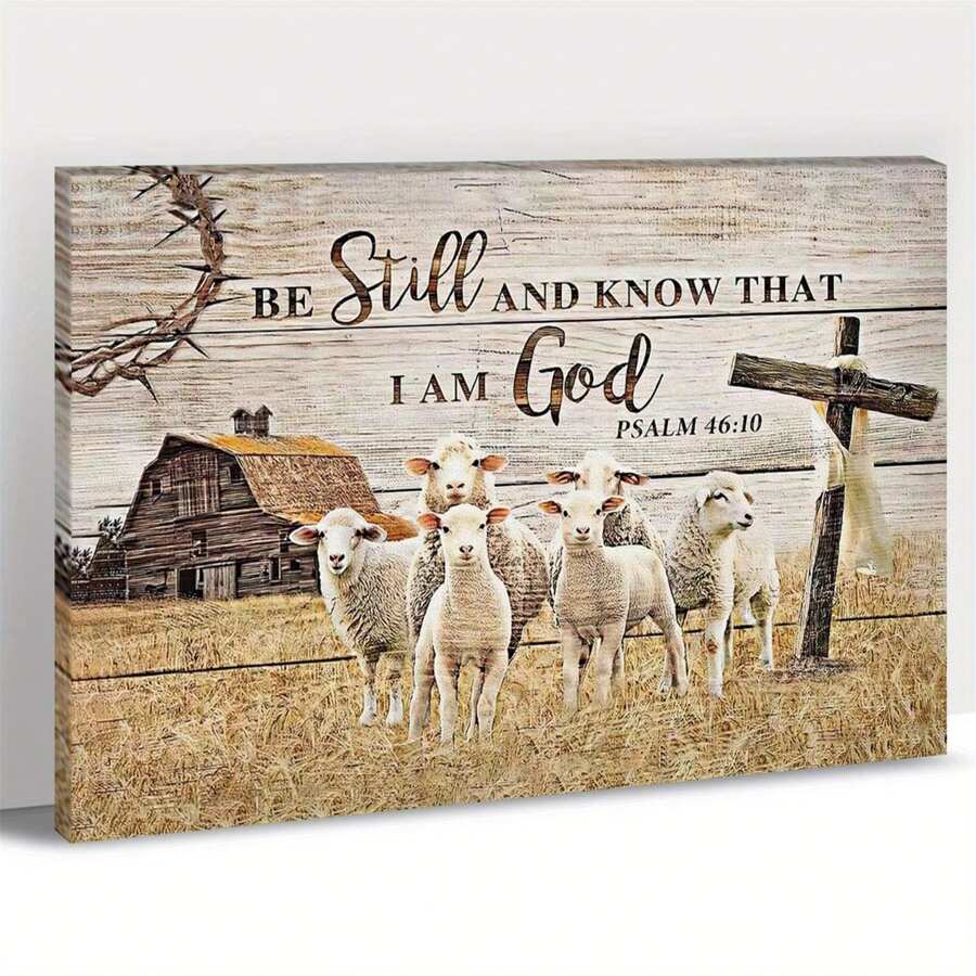 1pcs Farmhouse Barn Wall Art - Old Barn Picture Canvas Wall Art For Rustic Wall Decor, Abstract Barn Canvas Print, Modern Farm Barn Painting Framed For Country Home Wall Decor Framed - Multicolor - View 1