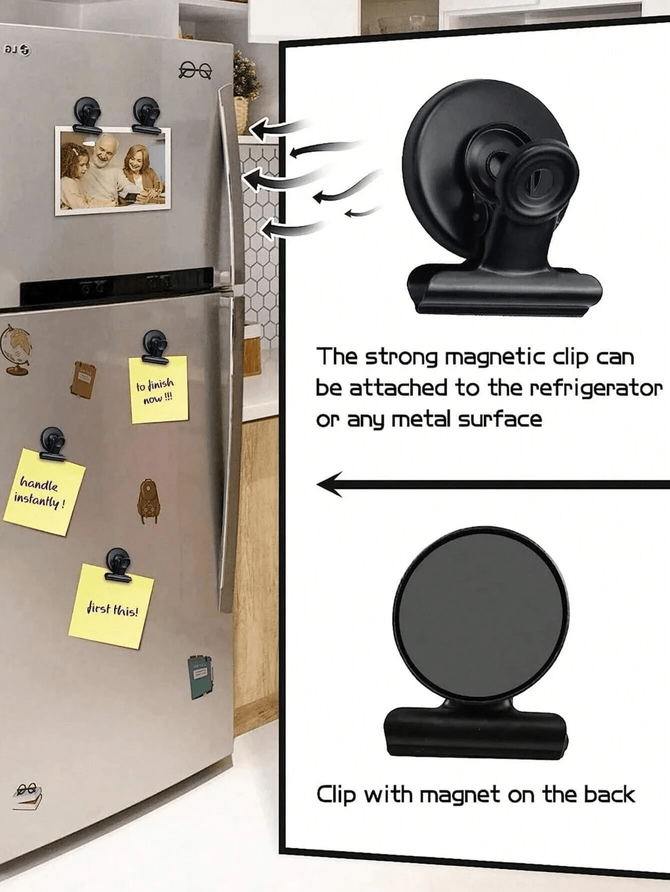 Circular refrigerator magnet used for decorating refrigerators and