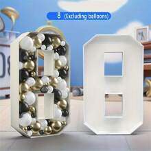 Figuurballonvuldoos, 18 21 40 50 Verjaardagsballonframe, 0-9 Nummerballondoos, Jubileumverjaardagsfeestdecoratie