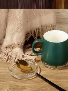 1 szt. Przezroczysty szklany świecznik, okrągła taca do serwowania, świecznik na świece filarowe, kreatywna dekoracja domu na wesela, impreza, aromaterapia, najlepsze prezenty, dekoracja Rama