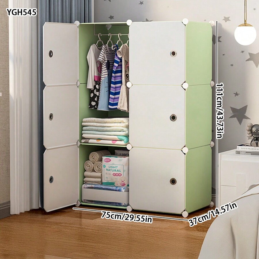 Simple Wardrobe Closet For Home Bedroom, Rental House, Dorm, Modern ...