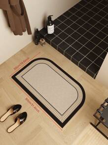 1pc Bathroom Mat, Entrance Rug, Silica Gel Absorbent Mat, Non-Slip Washroom Floor Mat, Room Decor - Multicolor - View 11
