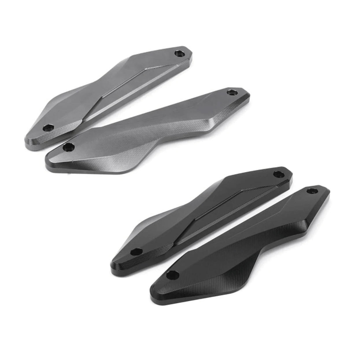 Réglage Pare-brise Moto NC750X 2016-2019 - Support CNC Réglable, Noir Ou Argent, Fixation 4 Points, Montage Facile - 11