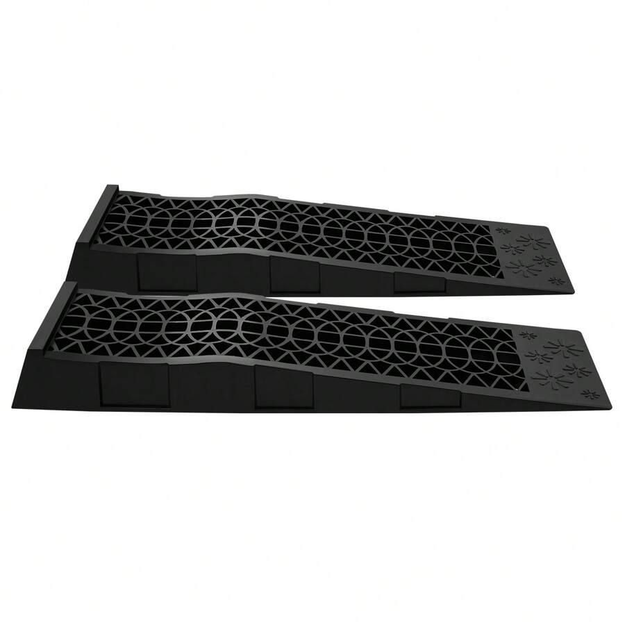 YUNRUX 2x Car Ramps, Plastic Ramp, Loading Ramp, Vehicle Ramp, Car Loading Ramp, Plastic Ramp, 2x Up To 245 Wheels, Extra Wide, 7250kg, Pair, 3T