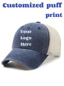 Una gorra de béisbol con la parte trasera de malla calada, lo que le permite personalizar marcas de texto únicas que son verdaderamente exclusivas y pertenecen solo a usted. - A - Ver 9