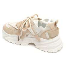 Fashionable Versatile Casual Everyday Thick Sole Sneakers - Khaki - View 3