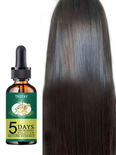 Hair Essence Oil 5 Natural Ginger Hair Oil Anti Hair Loss Prevention Baldness Treatment Quick Nourishing Scalp Hair Care