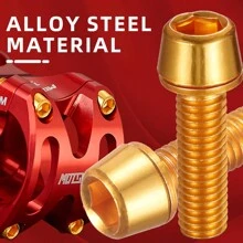 Stainless Steel M5*18mm Hexagon Set Screws For Bicycle Handlebar Lock, Mountain Bike/Road Bike Accessories - Multicolor - View 5