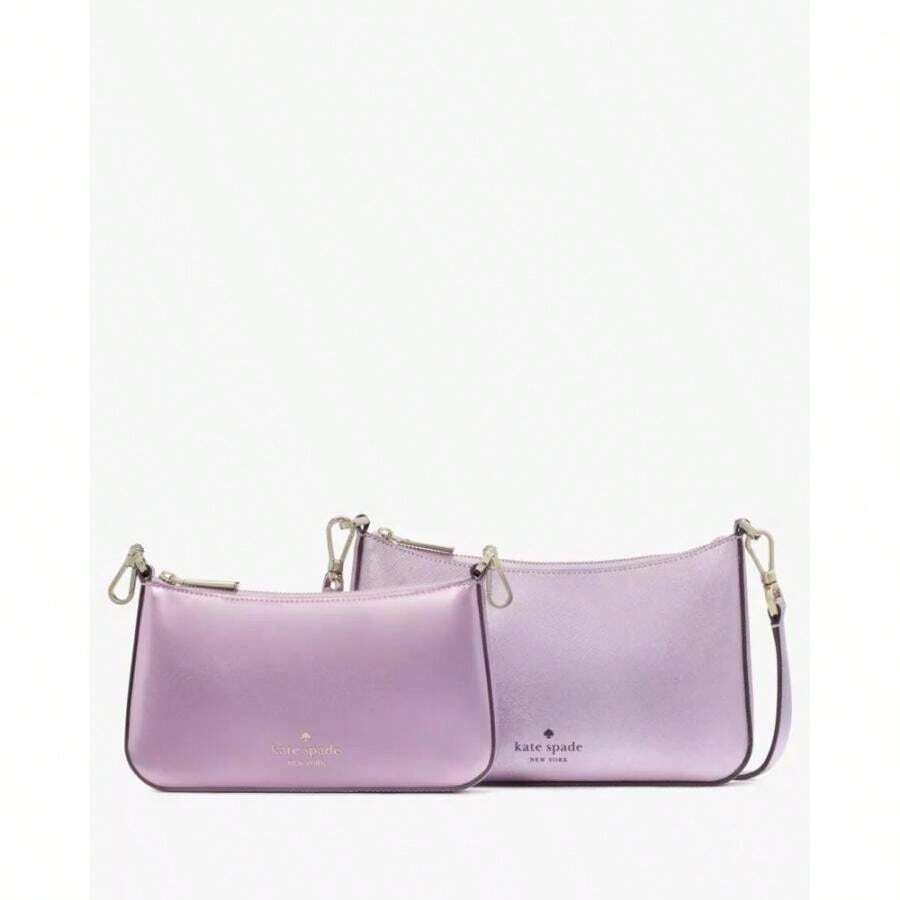 Kate Spade Duet Patent Crossbody Duo - Quartz Pink - View 1