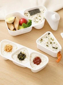 1pc DIY Sushi Rice Ball Mold, Triangle Onigiri Mold, Convenient Bento Box Accessories, Food Supplement Tool - White - View 8