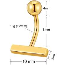 Custom Navel Ring Exquisite And Simple Small Navel Nails Stainless Steel Body Piercing Jewelry