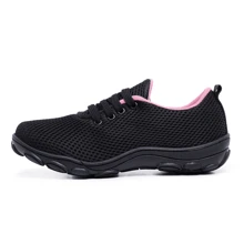 Women's Sports Shoes For Gym And Running, Breathable, Lightweight And With Non-Slip Rubber Sole For Comfort And Performance - Đen và Hồng - Xem 3