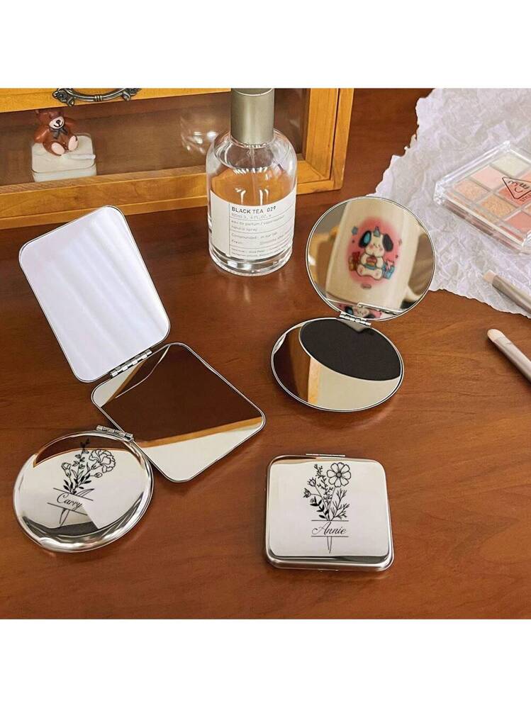 Specchio per il trucco personalizzato con i tuoi cuori con nome, damigelle d'onore, regalo di nozze per lei, bomboniere compatte per addio al nubilato, regalo di addio al nubilato - Italia