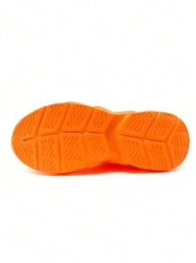 Baskets hommes Chaussures de course sur route à lame antidérapante, maille respirante. Chaussures de sport légères pour la gym, l'entraînement et la marche. mode jeune, style basket street. Couleur orange