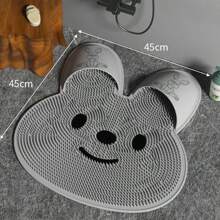 Tapete de massagem para os pés de silicone TPE, 1 peça, tapete antiderrapante para banheiro, esfregão para os pés, decoração para casa e banheiro, decoração de outono, volta às aulas