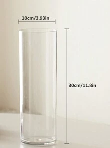 1pc Transparent Acrylic Flower Display Bucket, Household/Florist Large Deep Watering Flower Pot For Fresh Flowers And Plants. Made Of Plastic For Flower Arrangements.,Home Decor,Flower Vase,Centerpiece,Table Decor Gifts Birthday Graduation Room Decor Glass Vase