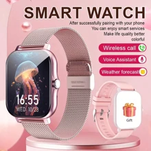 LOMAXFR Reloj inteligente, llamadas/marcación inalámbrica, modo multideportivo, recordatorio y rechazo de llamadas, recordatorio de información, recordatorio de SMS, regalos navideños, regalos de cumpleaños