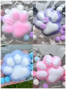 Brinquedo Fofo Aliviador de Estresse em Formato de Pata de Gato: Brinquedo Compressível Portátil, Perfeito para a Escrivaninha e para Levar para Todo Lado, Presente Festivo Ideal (Feliz Natal)