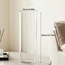 1pc Acrylic Vase, High-End Glass Hydroponic Plant Container For Living Room Flower Arrangement, Large Size, Anti-Fall Home Decor Room Decor Flower Vase Glass Vase