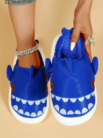 Vattentäta hajtofflor för damer, luddiga varma halkskydd, hållbara inomhustofflor för höst/vinter