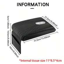 1pc Car Central Control Armrest Memory Foam Armrest Heightening Pad, Lengthened Central Armrest Box Pad - Multicolor - View 11