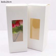 10 pezzi di scatole di carta bianca/kraft/regalo di varie misure da 5/6/7/8/9 cm, scatole per caramelle da matrimonio
