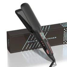 1pc Professional Wide Ceramic Plate Hair Flat Iron With LCD Display Hair Straightener