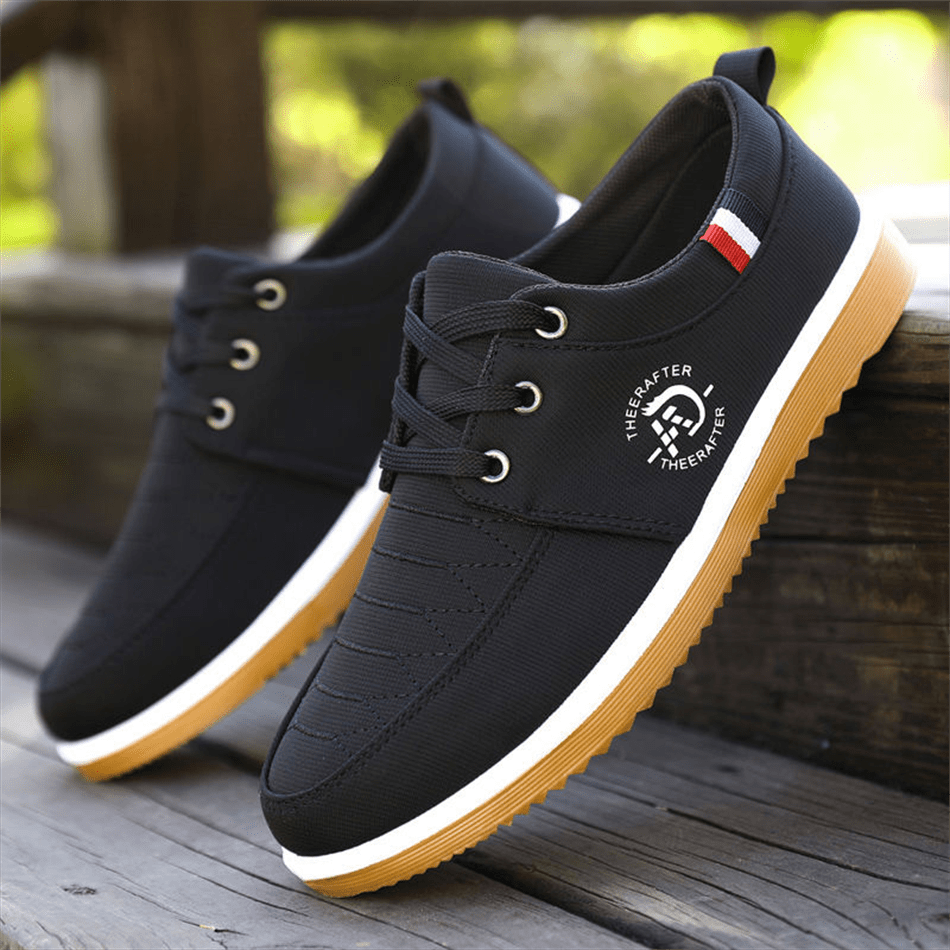 Nuevos Zapatos Casuales de Lona con Cordones de Uso Versátil para Hombre, Diseño Formal y de Negocios para Exteriores, Talla Pequeña