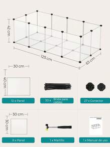SONGMICS Pet Fence - White - View 7