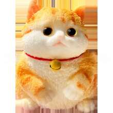 1pc (Suggest Kneading And Squeezing With Bag To Avoid Dirty Hands) Cute Orange Cat Hand-Drawn Squishy Toy, Adorable Design, Stress Relief Anytime Anywhere, Multifunctional Decor For Desk, Living Room, Office, Etc. Perfect Gift For Friends, Family Or Yourself, Add A Little Joy To Your Life, Let This Adorable Orange Cat Accompany You Every Day And Brighten Your Wonderful Moments! - Multicolor - View 5